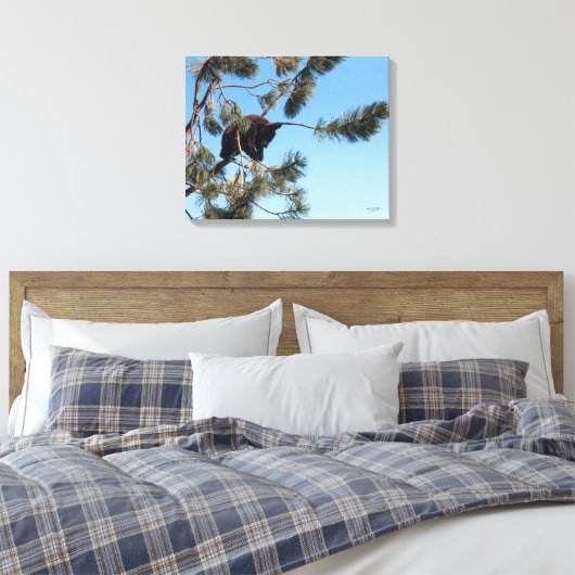 Schlafbärenkuppe Leinwanddruck (Insitu (Schlafzimmer))