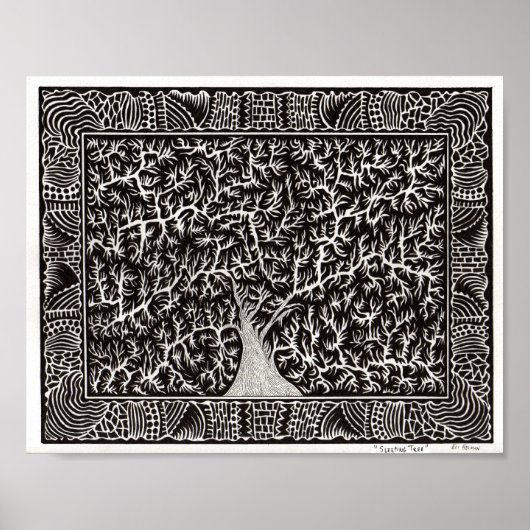 Schlafbaumposter Poster (Vorne)