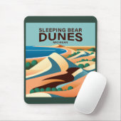 Schlafbear Dunes Michigan Mousepad (Mit Mouse)