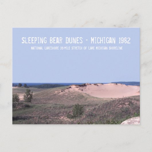 Schlafbear Dunes Michigan Postkarte (Vorderseite)
