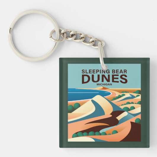 Schlafbear Dunes Michigan Schlüsselanhänger (Vorderseite)
