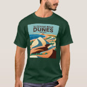 Schlafbear Dunes Michigan T-Shirt (Vorderseite)