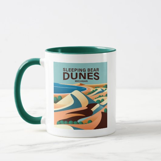 Schlafbear Dunes Michigan Tasse (Links)