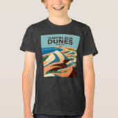 Schlafbear Dunes Michigan Tri-Blend Shirt (Vorderseite)