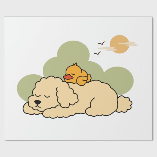Schlafbegleiter-Wrap Geschenkpapier (Flach)
