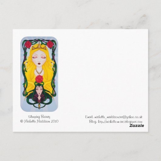 Schlafbehagen Postkarte (Rückseite)