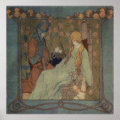 Schlafbehagen von Heinrich Vogeler. Poster (Vorne)