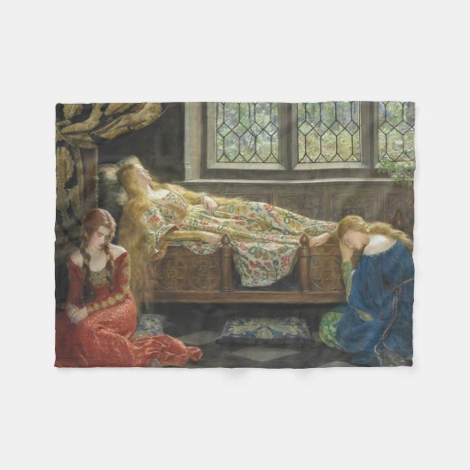 Schlafbehagen (von John Collier) Fleecedecke (Vorderseite (Horizontal))