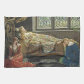 Schlafbehagen (von John Collier) Geschirrtuch (Horizontal)