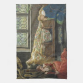 Schlafbehagen (von John Collier) Geschirrtuch (Vertikal)