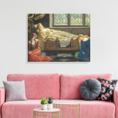 Schlafbehagen (von John Collier) Leinwanddruck (Insitu (Wohnzimmer))