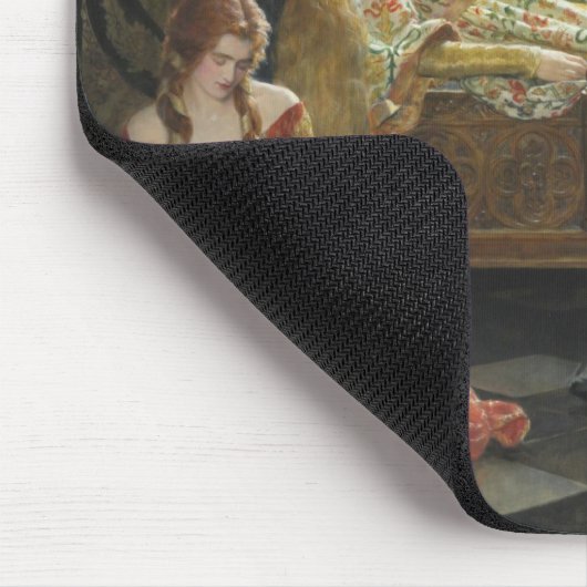 Schlafbehagen (von John Collier) Mousepad (Ecke)