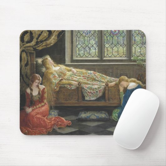 Schlafbehagen (von John Collier) Mousepad (Mit Mouse)
