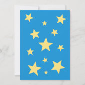 Schlafboy Teddy Bear in Cloud Baby Dusche Einladung (Rückseite)