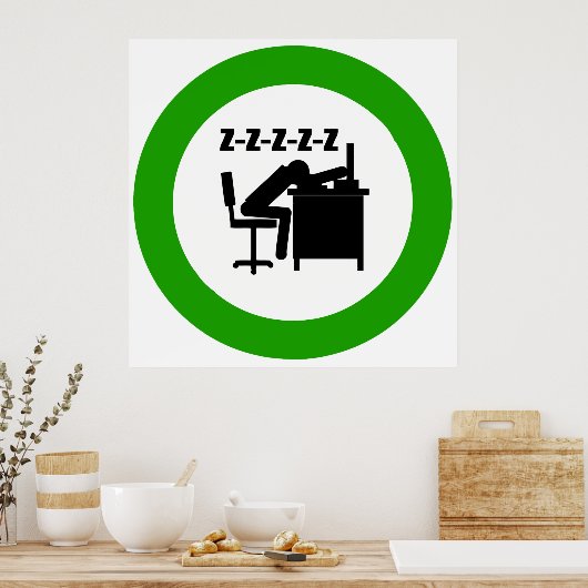 Schlafbüro-Poster Poster (Küche)