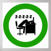 Schlafbüro-Poster Poster (Vorne)