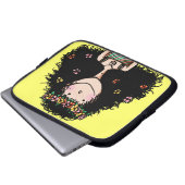 Schläfchen, Schläfchen, Federmädchen Laptopschutzhülle (Vorne Knopf)
