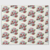 Schläfchen schlafen durch Weihnachten Geschenkpapier (Flach)