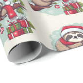 Schläfchen schlafen durch Weihnachten Geschenkpapier (Rolleneckpunkt)