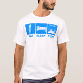 Schlafcode essen T-Shirt (Vorderseite)