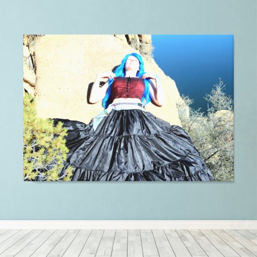 Schlafcouch Leinwanddruck (Insitu (Holzboden))