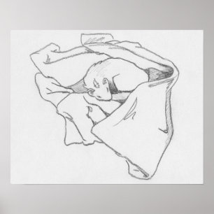 "Schlafdrache" Ferret Zeichnend Poster