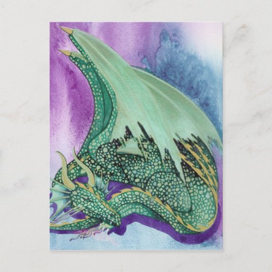 Schlafdrache Postkarte (Vorderseite)