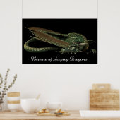 Schlafdragon Poster (Küche)
