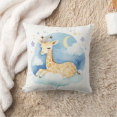 Schlafe Baby Giraffe Boho Name Kinderzimmer Pillow Kissen (Decke)