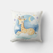Schlafe Baby Giraffe Boho Name Kinderzimmer Pillow Kissen (Vorderseite)