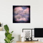 Schlafe Segen Gedicht Kunst Poster. Poster (Heimbüro)