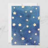 SchlafElefant Twinkle Star Baby Shower Boy Einladung (Rückseite)