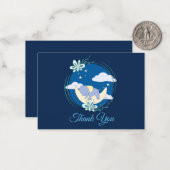 SchlafElefanten Dankeschön Karte (Vorderseite/Rückseite Beispiel)