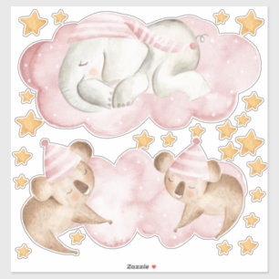 SchlafElephant Koala Bären Schlafzimmer Set von Aufkleber