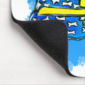 Schlafen Airedale Mousepad (Ecke)