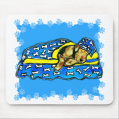 Schlafen Airedale Mousepad (Vorne)