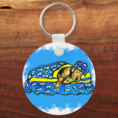 Schlafen Airedale Schlüsselanhänger (Vorderseite)