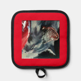 Schlafen am sonnigen Morgen Oven Mitts & Pot Holdi Topflappen