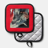 Schlafen am sonnigen Morgen Oven Mitts & Pot Holdi Topflappen (Vorderseite/Rückseite)