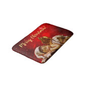 Schlafen Angel Baby Jesus Weihnachten Badematte (Schrägansicht)