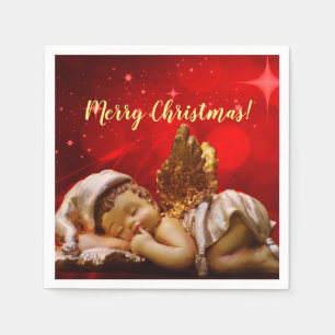 Schlafen Angel Baby Jesus Weihnachten Serviette