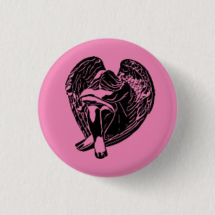 Schlafen Angel Girl Fantasy religiöse abstrakte Ku Button