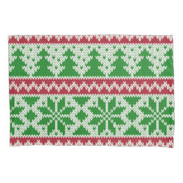 Schlafen auf einem üppigen Weihnachtskraut Kissenbezug