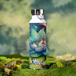 Schlafen auf einer Blume Märchenfest Personalisier Trinkflasche