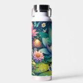 Schlafen auf einer Blume Märchenfest Personalisier Trinkflasche (Vorne)