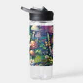 Schlafen auf einer Blume Märchenfest Personalisier Trinkflasche (Rechts)