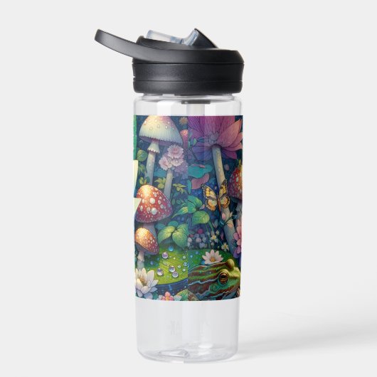 Schlafen auf einer Blume Märchenfest Personalisier Trinkflasche (Rechts)