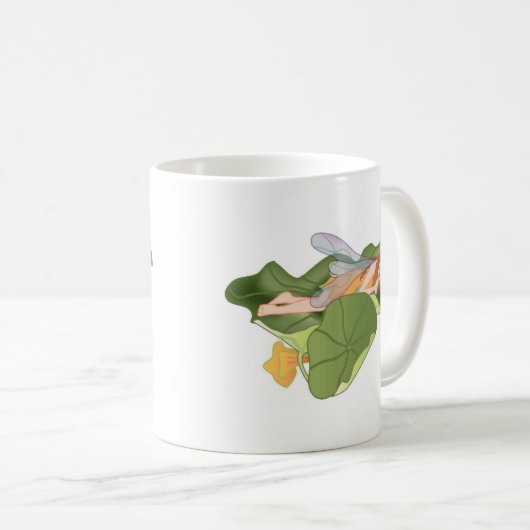 Schlafen auf Lotus-Blätter Kaffeetasse (VorderseiteRechts)
