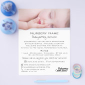 Schlafen Baby Babysitting, Kinderbetreuung, Kinder Flyer (Einzeln)