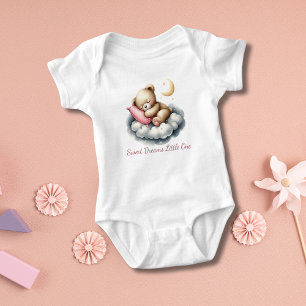 Schlafen Baby Bear auf Cloud Star Baby Duschgesche Strampler